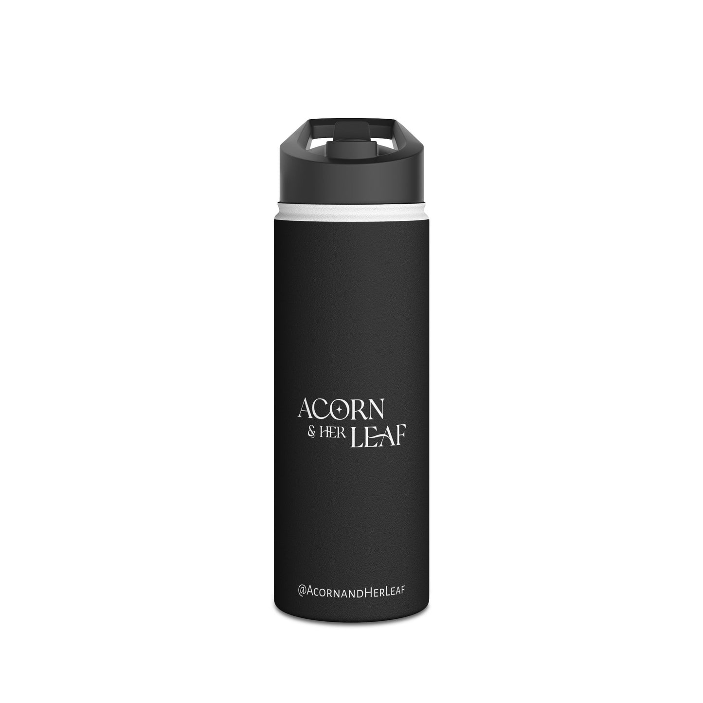 Acorn and her Leaf Stainless Steel Water Bottle